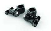 Ciro3D Highway Peg Mounts & Footrests Black Hingeless Clamps with Clevis (pair)